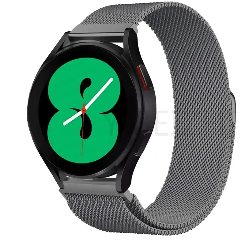 Elegant Milanese Loop Metal Watch Band Bracelet, 20mm/22mm Adjustable Strap