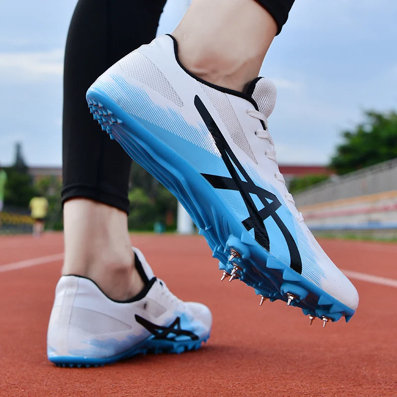 Running Spikes Men Track and Field Shoes Women Spikes Sneakers Athlete Running Training Shoes Lightweight Racing Spike Sport