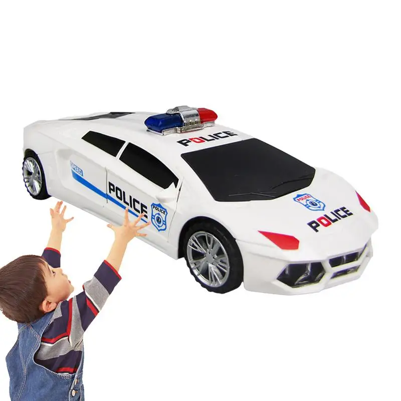 

Rescue Car Toy Stunt Toy Car Simulation Vehicle 360 Degree Rotation Electric Car With Auto Open Door Toddler Toys For Boys Girls