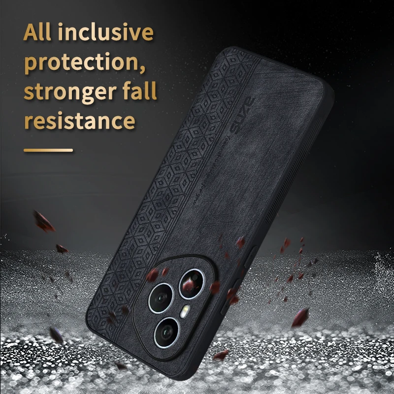 Luxury PU Leather Shockproof Soft Back Phone Case