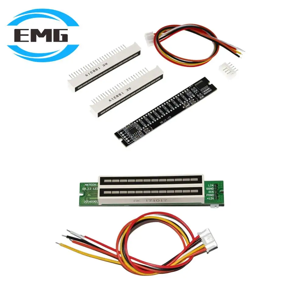 Dual-Channel-12-Bit-Level-Indicator-LED-Light-Bar-Adjustable-Light ...