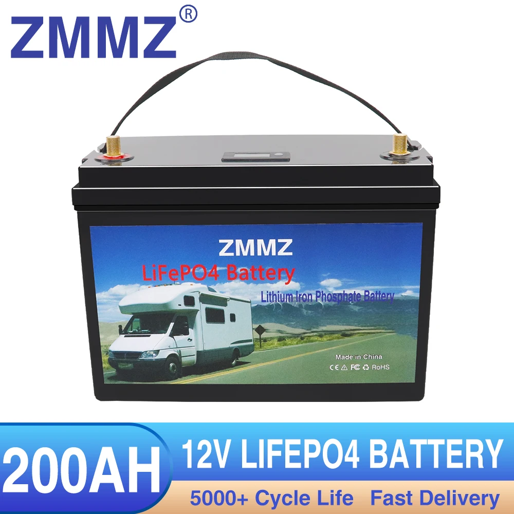 12V 24V 400AH 300AH 200Ah 150Ah LiFePO4 Battery Built-in BMS Lithium Iron  Phosphate Cell For RV Campers Golf Cart Solar Storage - AliExpress