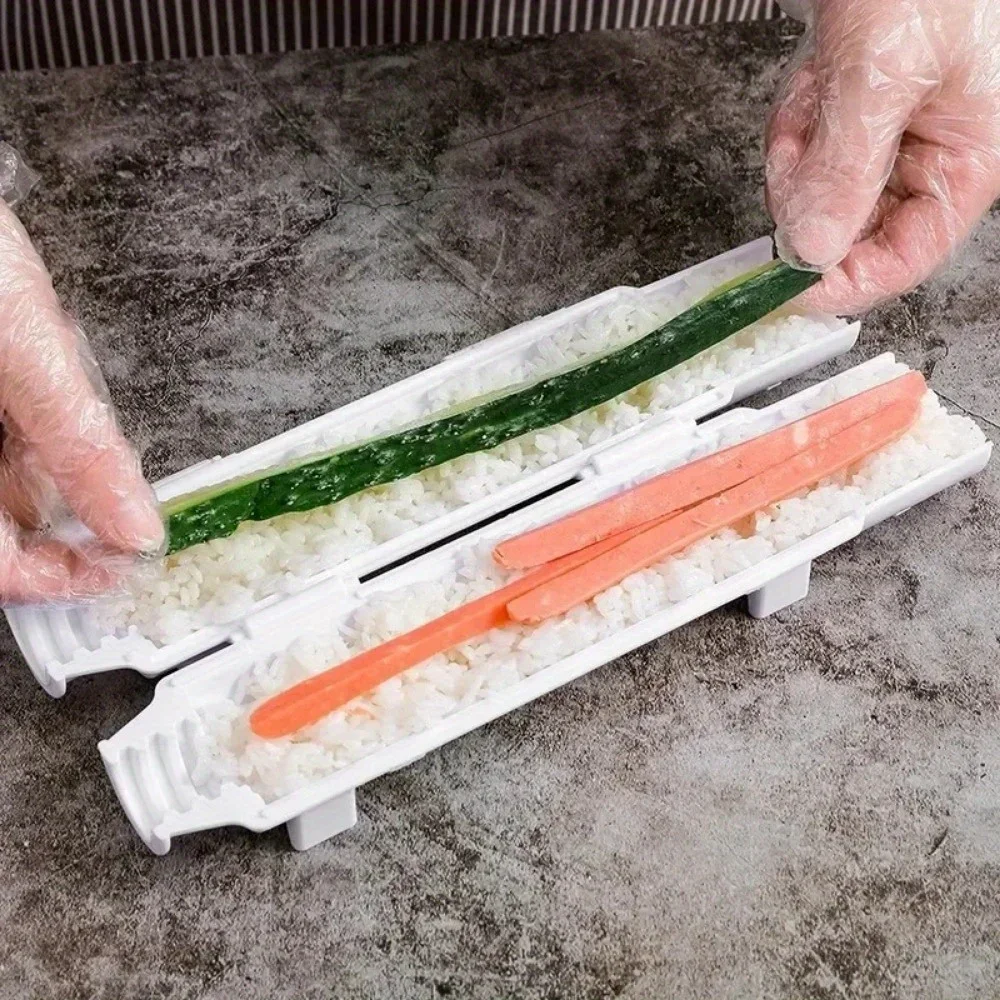 빠른 초밥 제조기 DIY 롤러 쌀 틀 고기 야채 롤링 몰드 초밥 기계 벤토 주방 도구