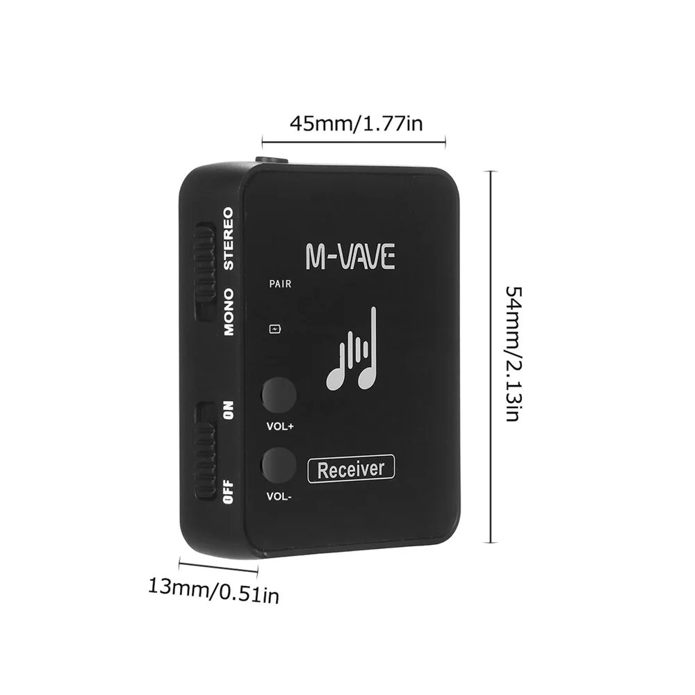 M-Vave MS-1 Wireless in-Ear Monitor System Transmitter Receiver M8 Wp-10 2.4G Stereo Wireless Transmission Headphone Earphone wireless in ear monitor