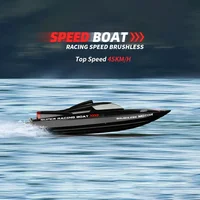 WLtoys WL916 RC Boat 2.4Ghz 55KM/H Brushless High Speed Racing Ship Remote Control Speedboat Toys For Adults with 2 Batteries 2