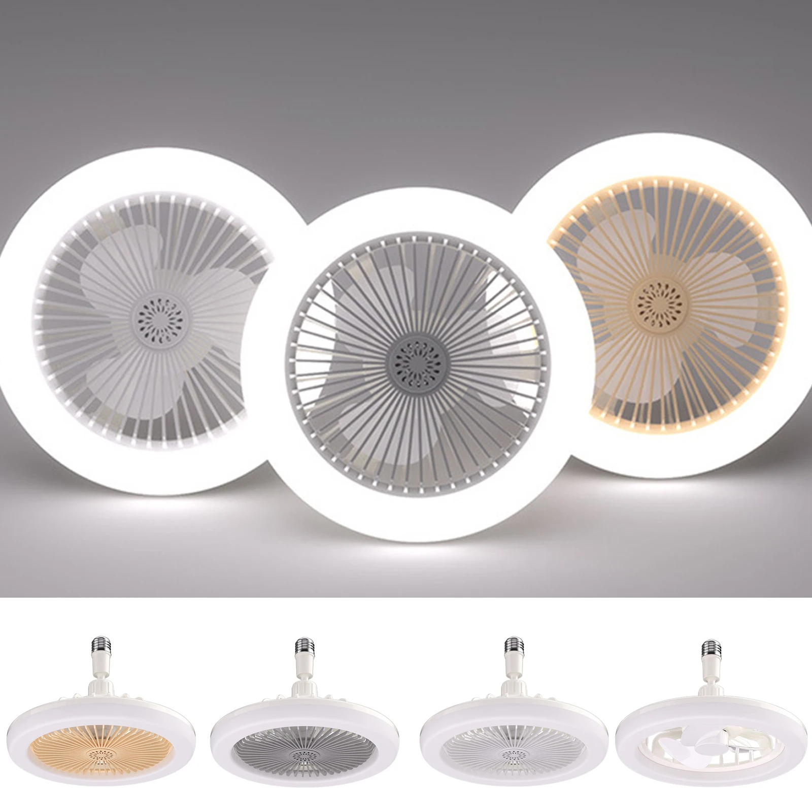 

E27 Aromatherapy Fan Light Ceiling Fan Light with Remote Control Bedroom Living Room Decorations