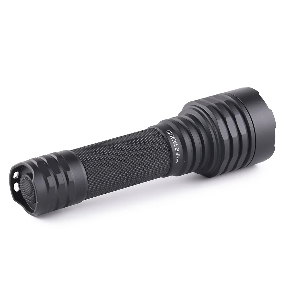 컨보이 M21A W5050SQ5 블랙 손전등 고휘도 휴대용 전술 21700 배터리 구동 야외 캠핑 하이킹 토치
