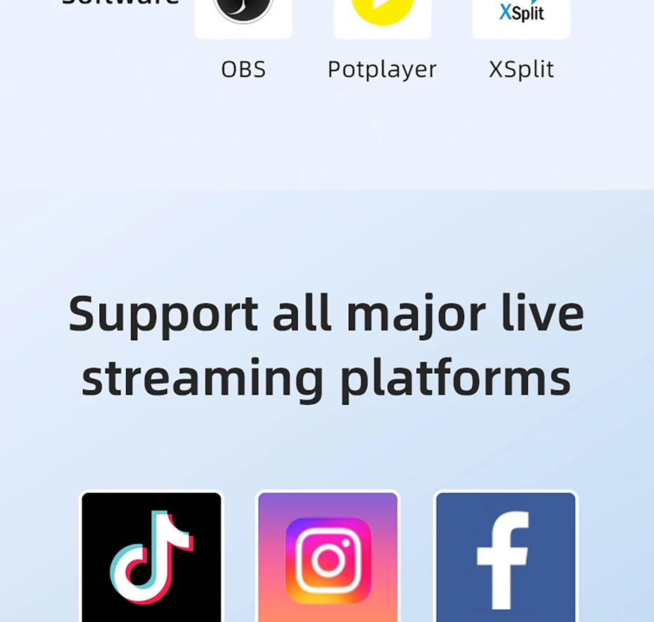 AHD FREE Driver OBS Vmix Streaming Live Broadcast 1080P Wirecast Zero-Lag Anolog