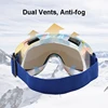 Anti-Fog Ski Goggles Motorcycle Goggles Winter Snowboard Skiing Glasses Outdoor Sport Windproof Ski Mask Off Road Goggles Helmet 4