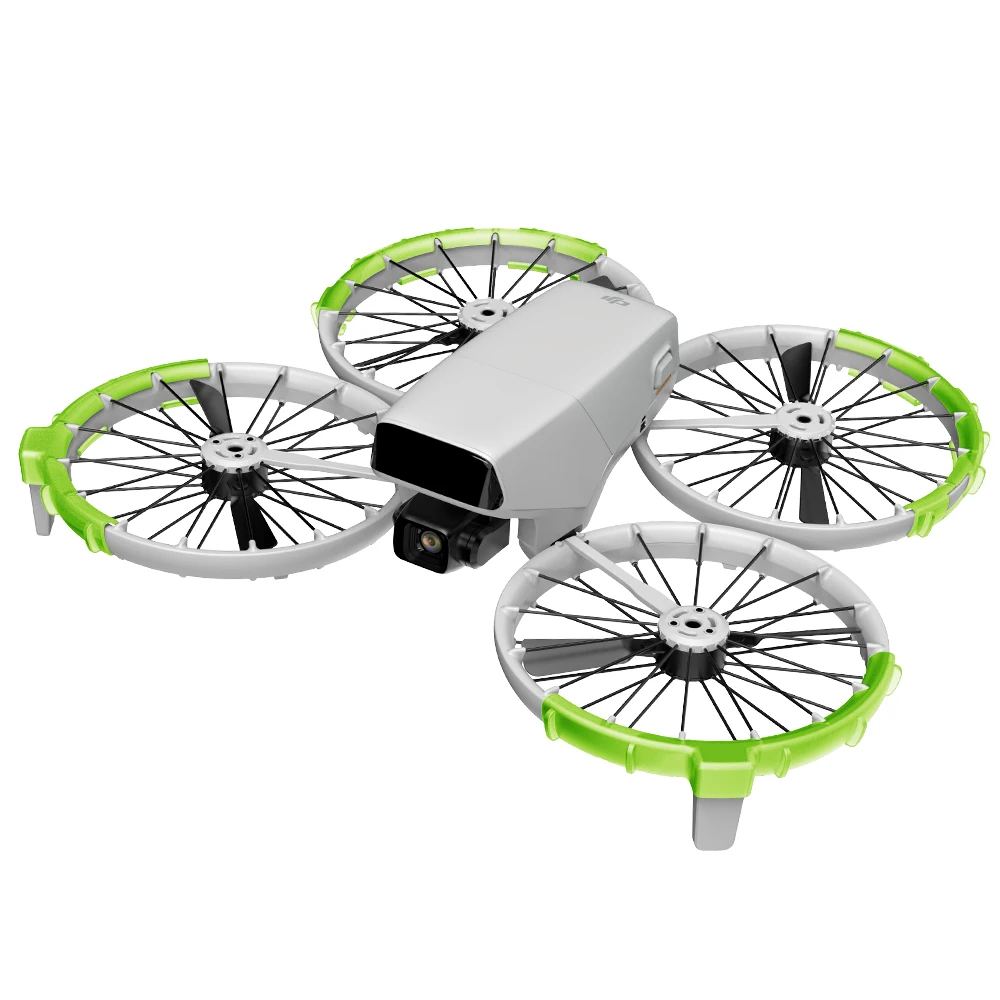 Заштита за пропелери DJI Flip TPU - Анти-судир браник Црн/Зелен