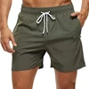 Men's Swim Trunks Beach Shorts Drawstring with Mesh Lining Elastic Waist Plain Breathable Soft Casual Daily Streetwear 1