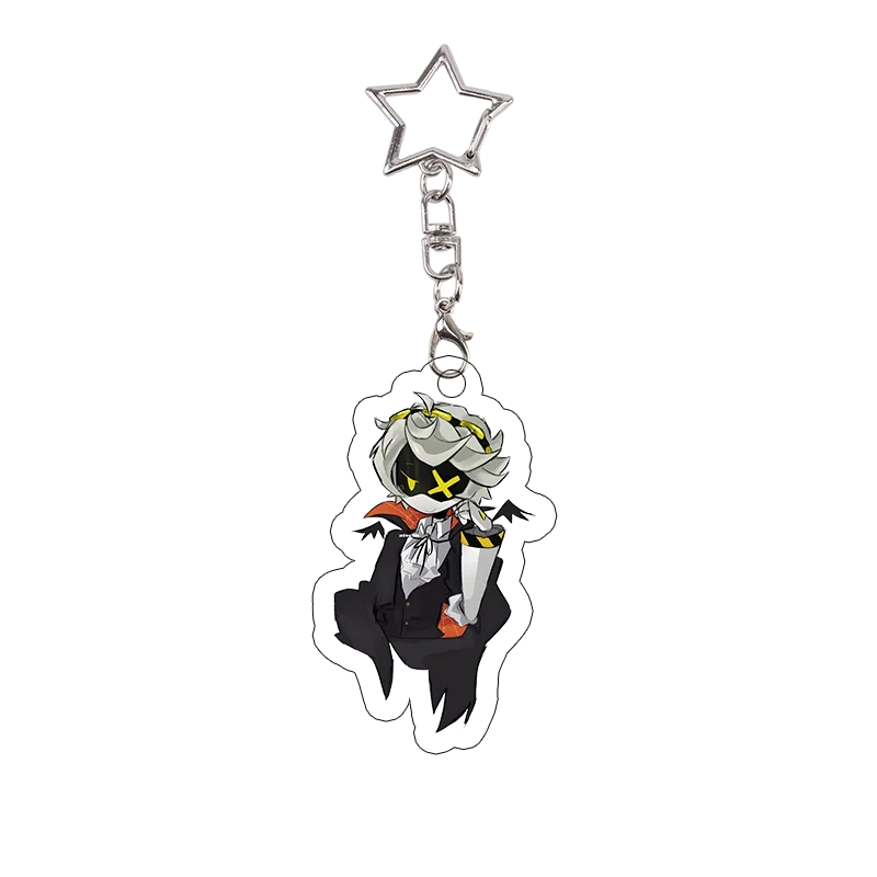 Cute Anime Charm - Acrylic Keychain with Star Chain Pendant - Festival Gift