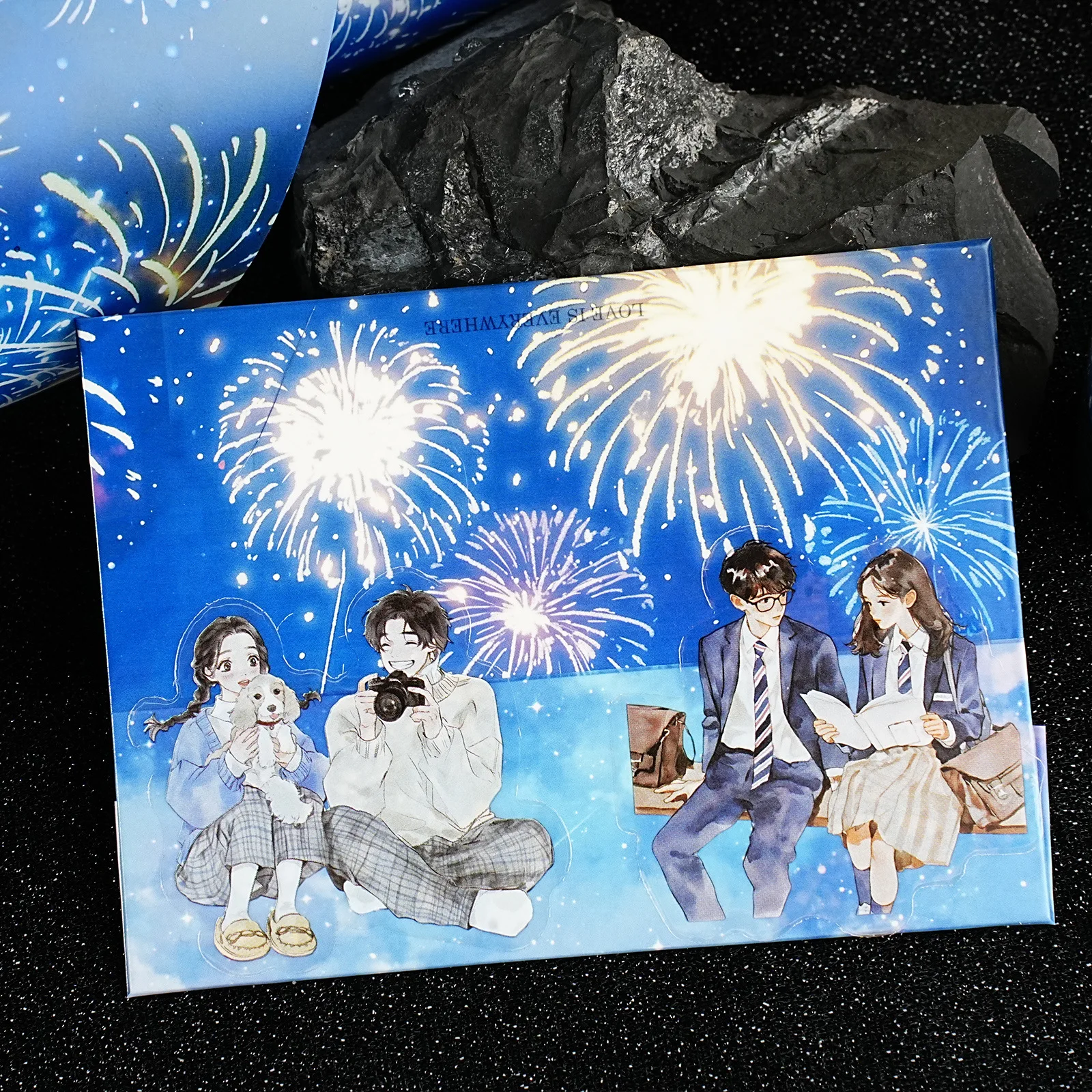 1개/1세트 장 접착 테이프 예유 별이 빛나는 하늘 마스킹 테이프 스크랩북 DIY 종이 일본 스티커