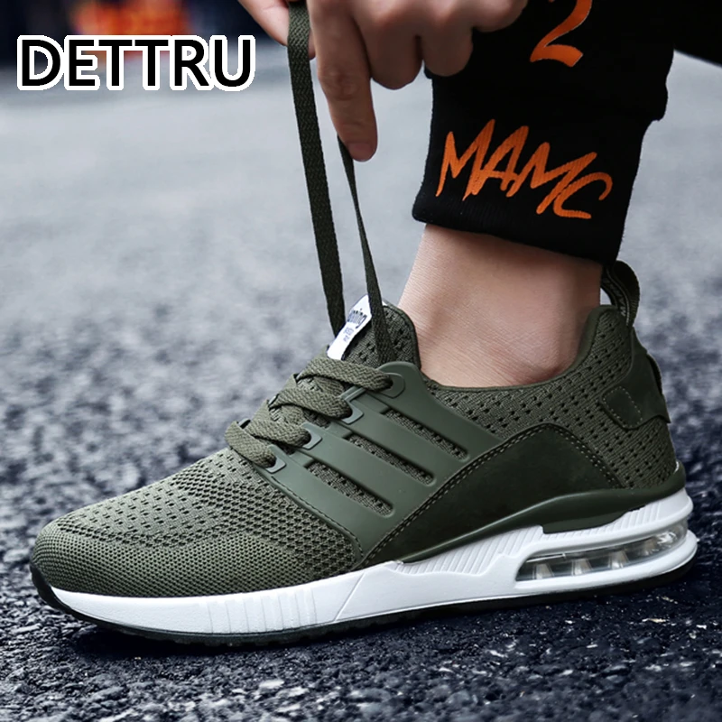 Zapatillas deportivas de para hombre y zapatos deportivos transpirables de color verde militar, color rosa, novedad de 2022| | - AliExpress