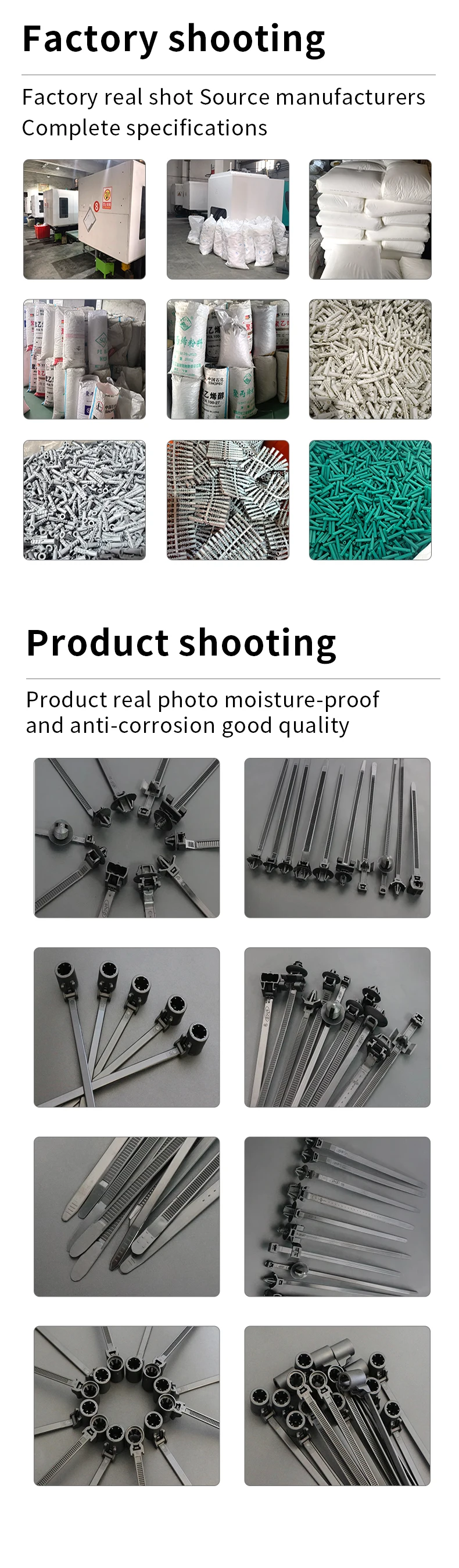 Description Picture 6 of itemThreaded Hole Cable Fastening Car Auto Motocycle And Vehicle Zip Ties Nylon Black Strap Push Mount Wire Retainer Clip Clamps