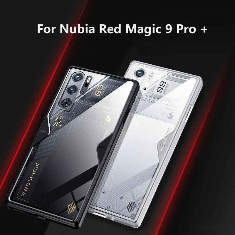 Per Nubia Red Magic 9 Pro Custodia Trasparente Cover Per Redmagic 9 Pro Plus Corazzato Antiurto Trasparente Paraurti Antiurto Crystal Shell