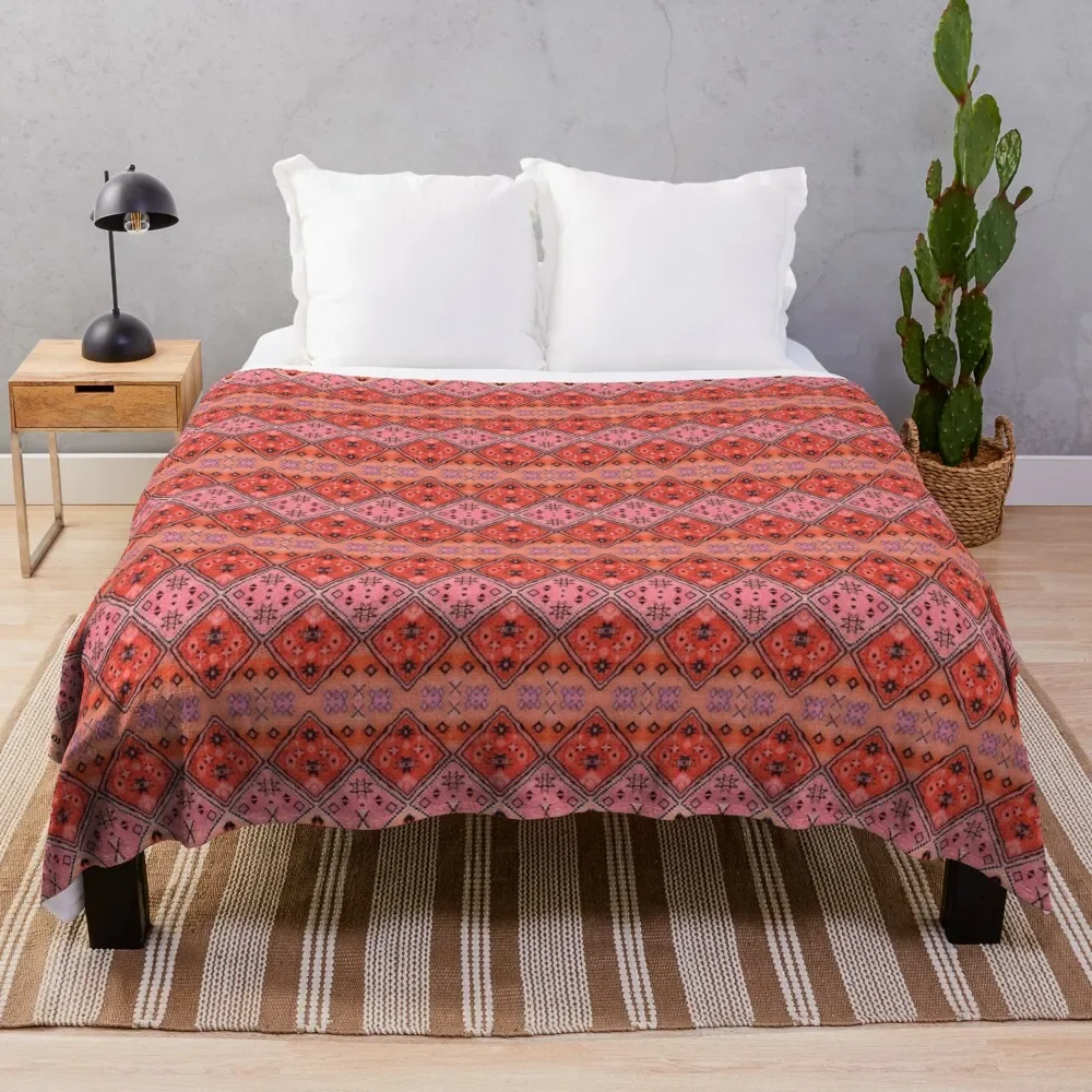 

Boho Farmhouse Stylish Oriental Traditional Moroccan Style Artwork Throw Blanket Soft manga Blankets