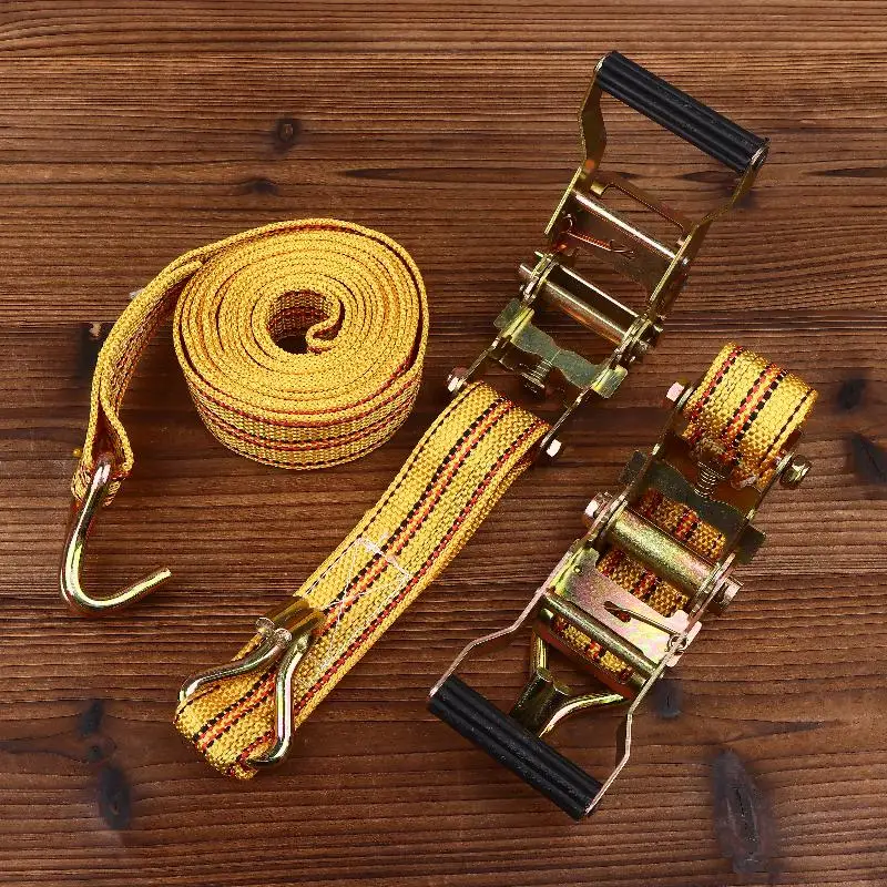 Heavy Duty Double Hook Ratchet Tie Down Strap