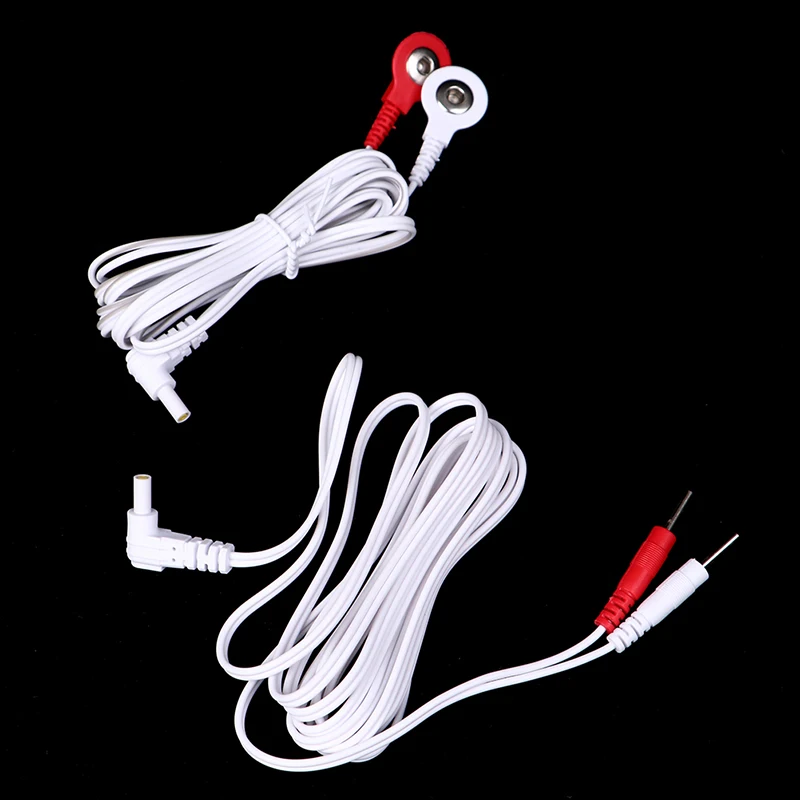 Replacement jack DC head electrode TENS unit lead wires connector cables 1.5/1.8M 2.35mm