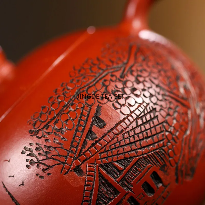 1pcs teapot Yixing Purple Clay Pot Small Capacity Raw Mineral West Beauty Pouring Kung Fu Tea Set tea pot