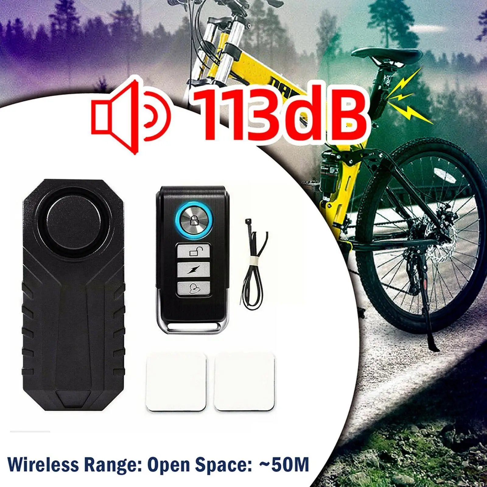 Motorrad Fahrrad Antifurto Alarmanlage Wireless Remote Security Car Allarme Elettrico Allarme Bicicletta 113Db Controllo Impermeabile Z4X1