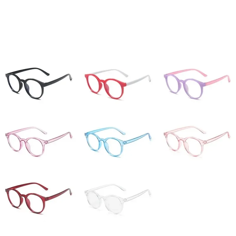 Children Anti-blue Light Eyeglasses Ultra Light Frame Computer Glasses Round Frame Protection Portable Eyewear Goggles Spectacle anti blue light glasses