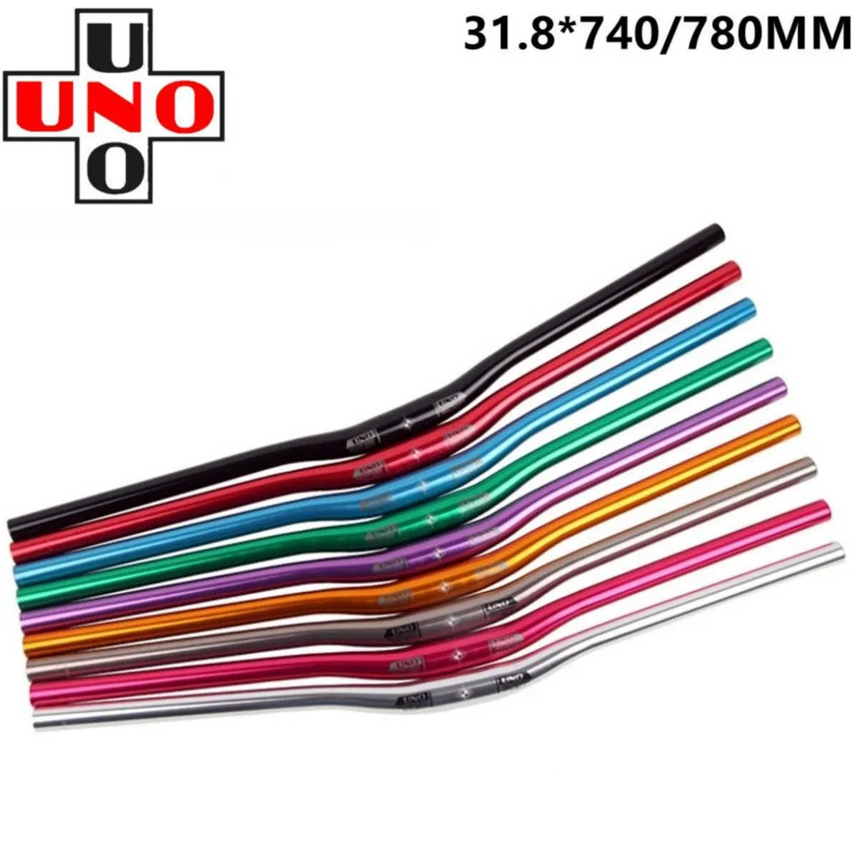 

UNO Mountain Bike Handlebar 31.8mm Color swallow Handle Bright 740/780MM Bicycle Ultra-Light Handlebar