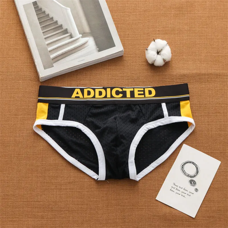 Addicted Men Underwear Male Underpants Bikini Pant Low Rise Swimwear Designer Men Boxer Underwear Comfortable Breathable Briefs 4