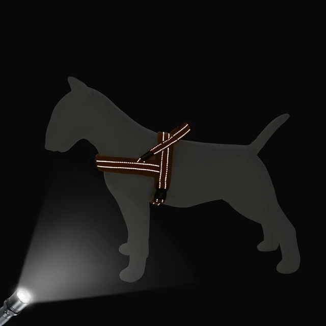 Mesh Nylon Dog Harness Reflective Pet Harness No Pull Dogs Vest With Quick Control Handle for Small Medium Large Dogs Pitbull 4