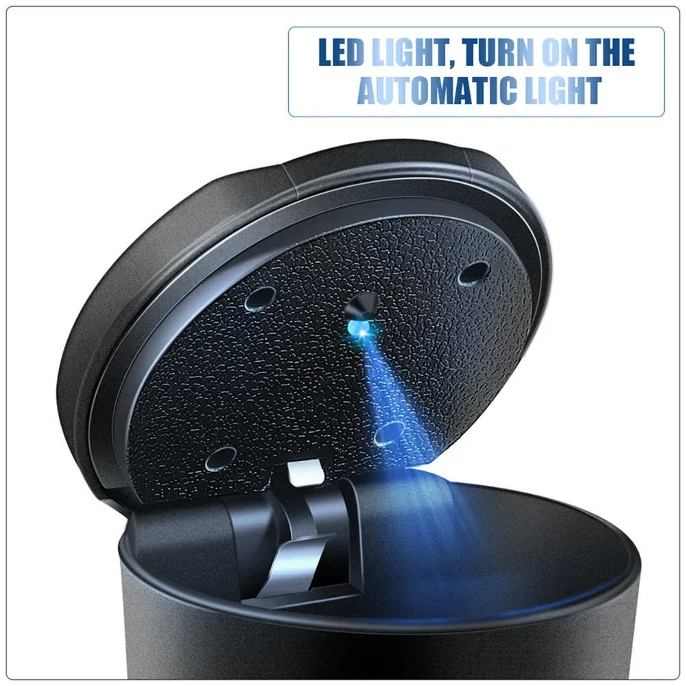 자동차 재떨이 휴대용 자동차 LED 라이트 담배 재떨이 피아트 두카토 아바르트 티포 판다 브라보 도블로 스틸로 500용