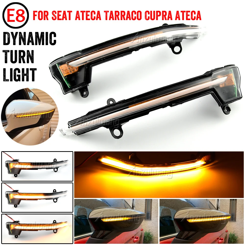 Indicatore Di Direzione Dinamico A Led Lampeggiante Indicatore Di Direzione Laterale Sequenziale Per Seat Ateca Cupra Ateca Tarraco 2016-2019