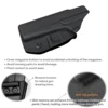 POLE.CRAFT IWB Kydex Holster Fits: Glock 43 / Glock 43X - Inside Waistband Carry Holster for G43 G43X (Black, Right Hand Draw) 3