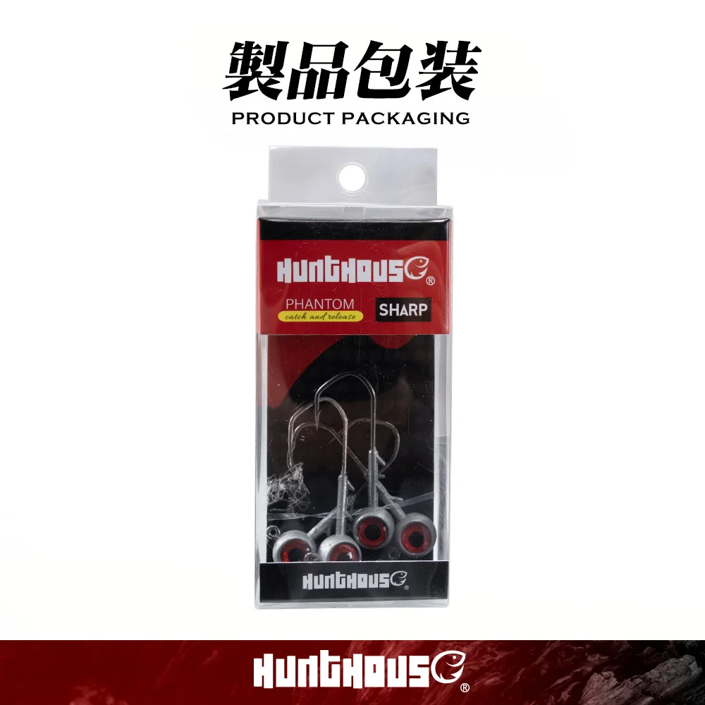 Hunthouse 빨간 눈을 가진 새로운 Ajing 낚시 후크 5g 7g 10g 14g 아연 합금 지그 헤드 Rockfish 미끼 미끼 2021 낚시 액세서리