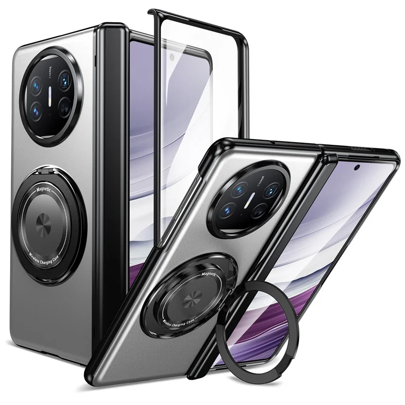 Magsafe 360° Rotating Hinge Phone Case with All-Inclusive Protective Screen Glass