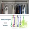 New Folding Multi-function Magic Hanger Closet Organizer 5-Hole Clothes Hanger Space Saving 1