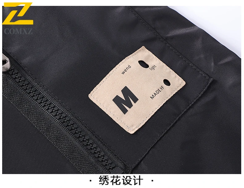 EiAO  Jacket Men's Bomber Slim Fit Korean Style Motorcycle Coat Waterproof Windproof Youth Fashion Spring Workwear Jackets 2025