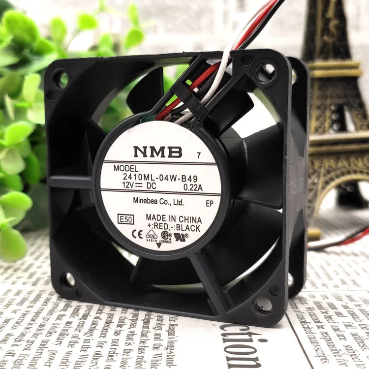 

ORIGINAL 2410ML-04W-B49 6025 6CM 12V 0.22A BALL CASE FAN