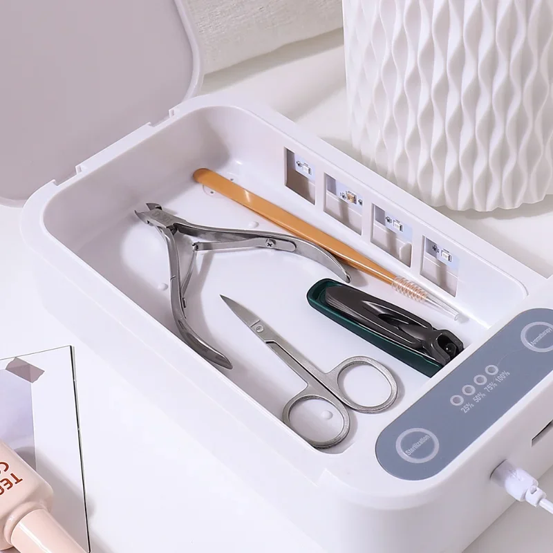 Multi Functional Strong Light Nail Box One Touch Disinfection Trimming UV Sterilizer Intelligent and Makeup Tool UV Aromatherapy