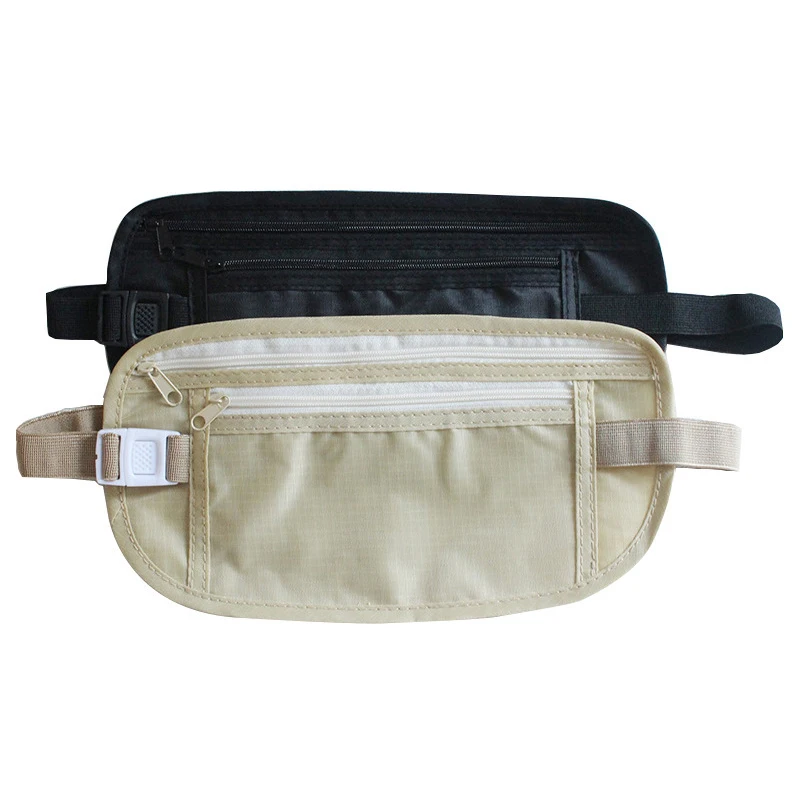 Unsichtbare Reise-Hüfttaschen, Beutel für Reisepass, Geld, Gürteltasche, versteckte Sicherheitsbrieftasche, Geschenk-Brusttasche – Detail 6