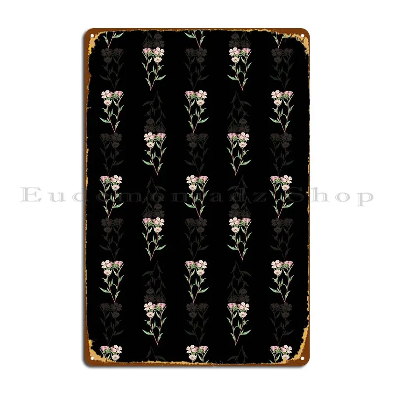 Placa de Metal Amaryllis de Corona pálida, placas murales, póster de personaje de cine, cartel de estaño
