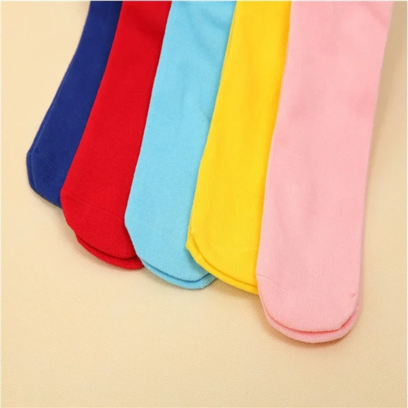 Kids Stripes Cotton Knee High Sport Socks for Girls Boys Football Skate Children Baby Dance Long Sports Socks Kids Socks Cotton Knee Socks Knee Length Socks