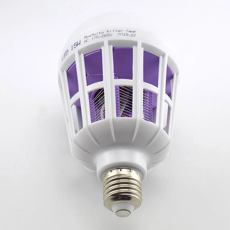 LED Mosquito Killer Bulb AC 110V-220V E27 Repellent Bug Zapper Insect Killer 2 In 1 Home Anti Mosquito And Night Lamp