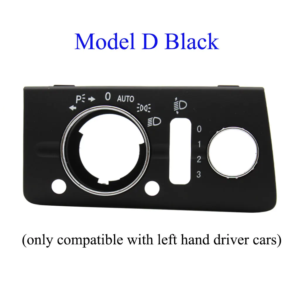 Copertura Pannello Interruttore Fari Nero Per Mercedes W211 Classe E 2003-08 – Sostituzione Diretta In ABS