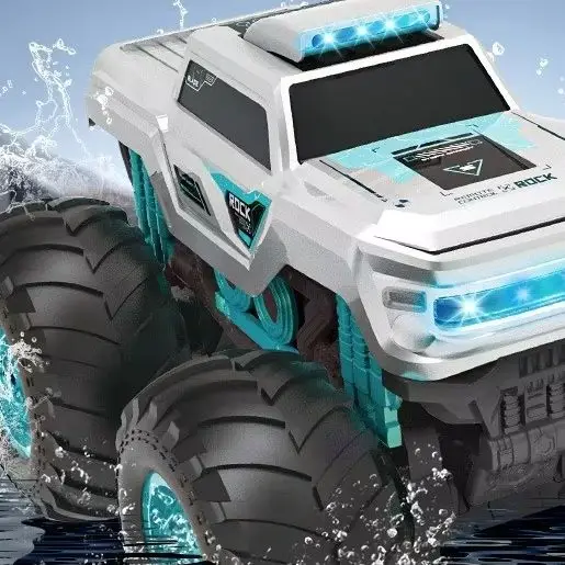 Waterproof Rc Car 1/14 Amphibious 4Wd Off-Road Vehicle Remote Control Water Land Crawler Stunt Climbing Truck Toys for Boys Gift