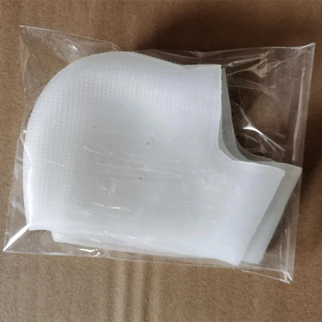 Silicone Heel Protector Protective Sleeve Heel Spur Pads For Relief Plantar Fasciitis Heel Pain Reduce Pressure On Heel 1 Pair White