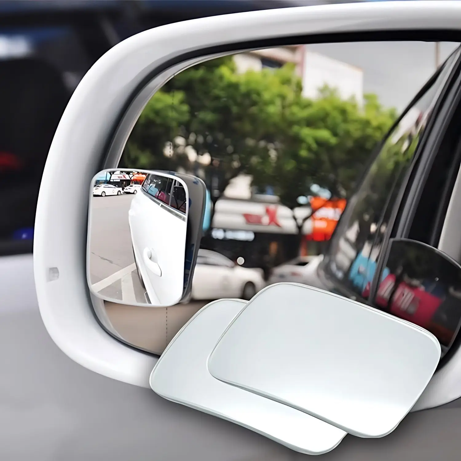 Car Blind Spot Mirror 360 Degree Adjustable Car Rearview Convex Mirror For Reverse Wide Angle Parking Rimless Mirrors 2PCS blind spot mirror