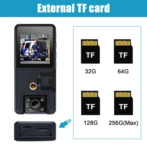 Vandlion A39 풀 1080P HD 미니 카메라, 3000mAh 캠코더 바디 마운트 캠, 소형 180 ° 회전 자전거 카메라, 스포츠 DV 자동차 DVR 웹캠 4