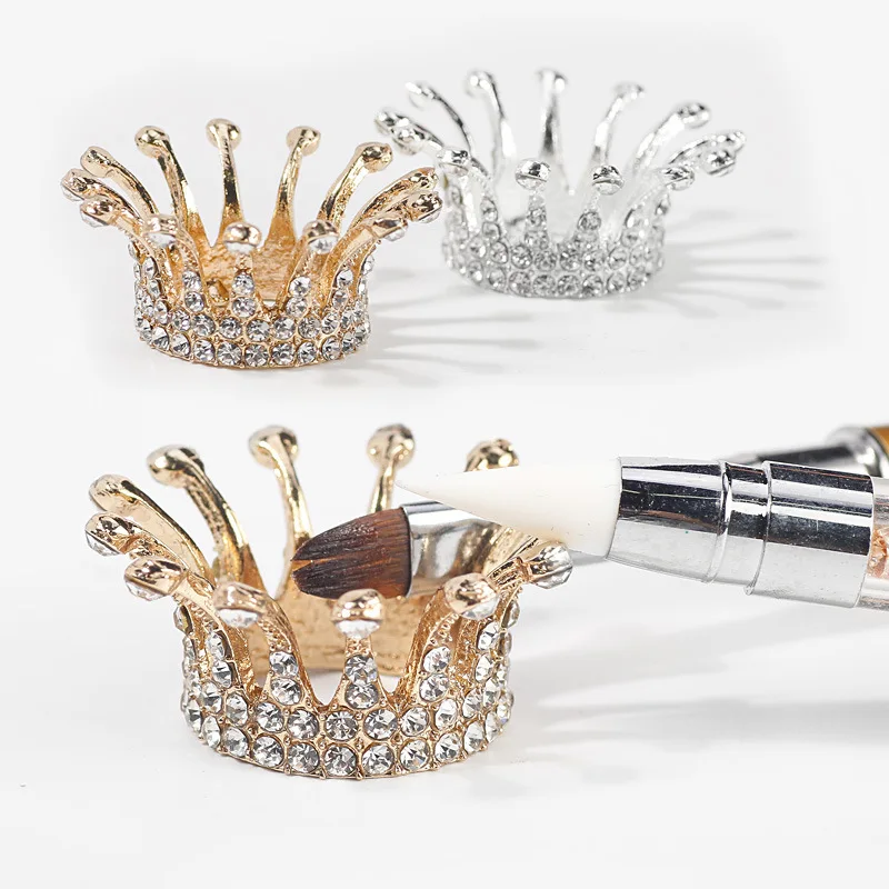 

Подставка для кистей для ногтей Crown, ручка для рисования с УФ-гелем, подставка для ручек, держатель для косметических кистей, стеллаж для хранения