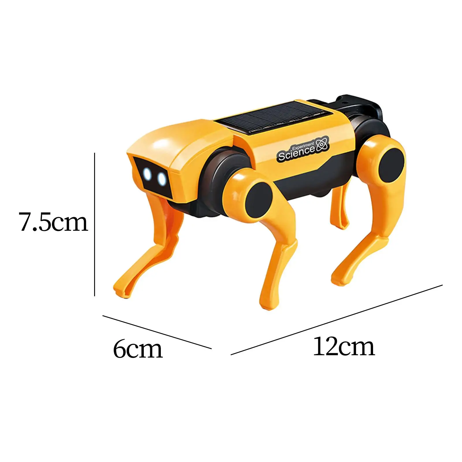 Solar Electric Mechanical Dog Model Building Kits with Replacement Cat Head Robotic Pets for Boys Teens Girls Adults Gifts