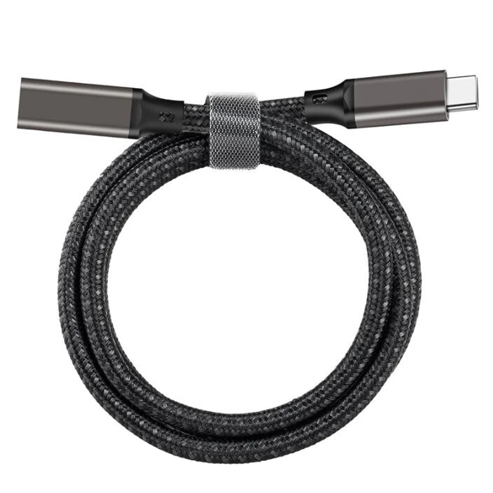 0.2M 0.3M 0.5M 1M 2M 3M 5M 100W 10Gbps USB 3.2 Gen2 Type-C 남성-USB-C 여성 데이터 동기화 충전 코드 4k 60Hz 연장 케이블